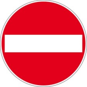 Pictogramme 229 - rond - " Passage interdit aux véhicules "